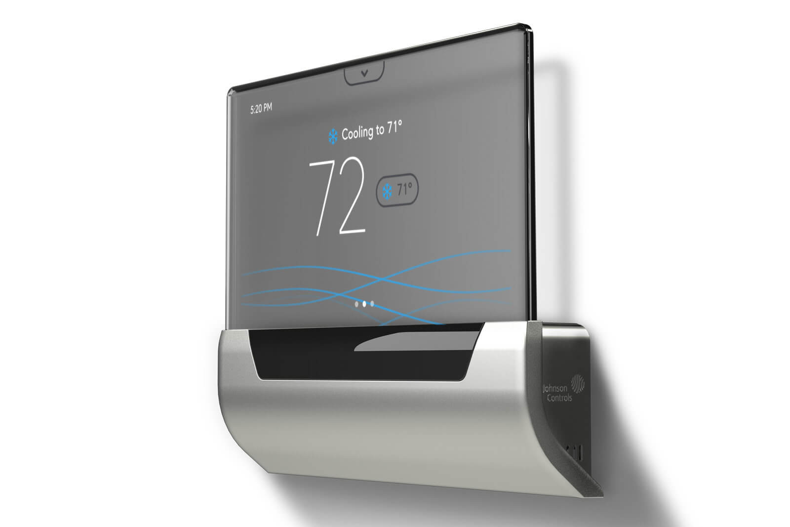 Smart glass thermostat