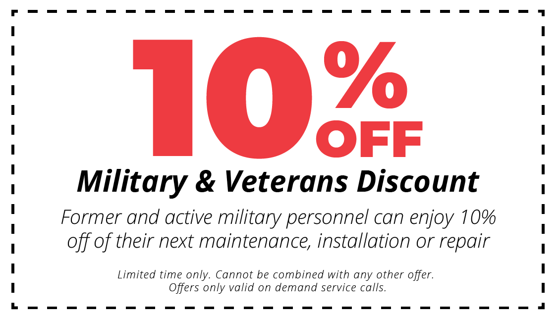 10% off Military and Veterans Discount Coupon